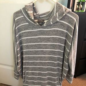 Woman’s athleisure hooded sweater